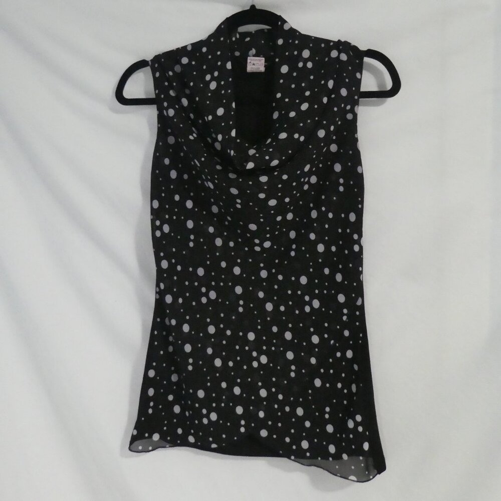 BRODY MYLES COLLECTION | small | Sleeveless Polka Dot Blouse | Made In Canada